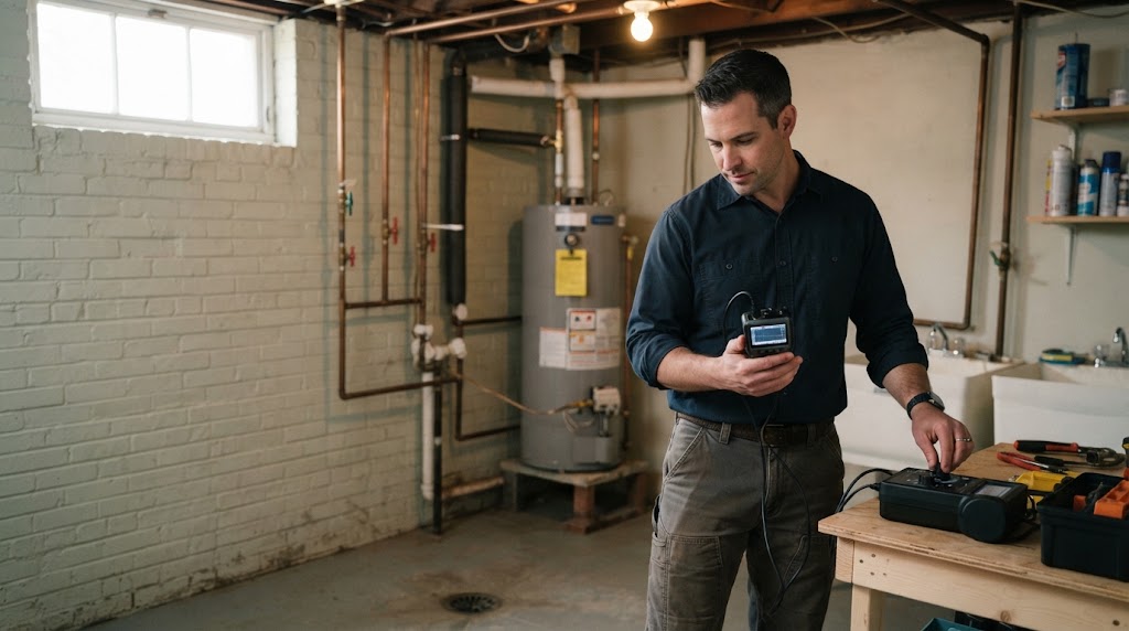 Leak detection in Plainfield NJ using thermal imaging